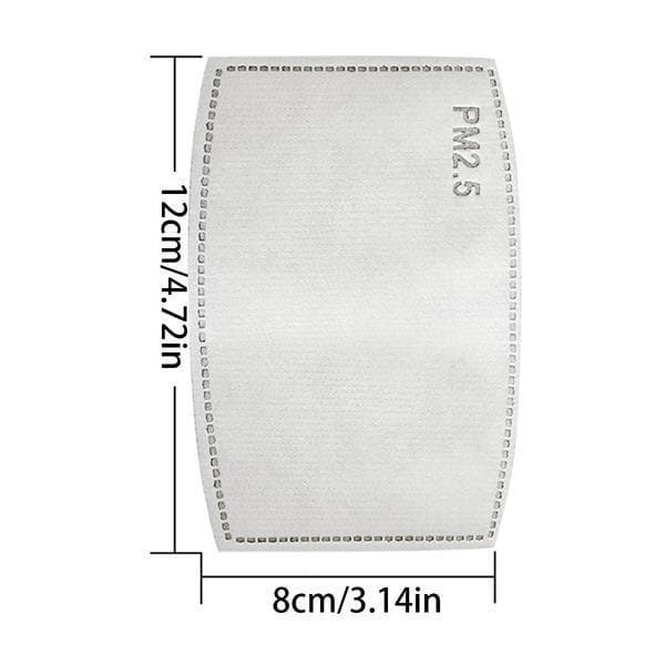 PM2.5-maskfilterinsats - 100 Pack