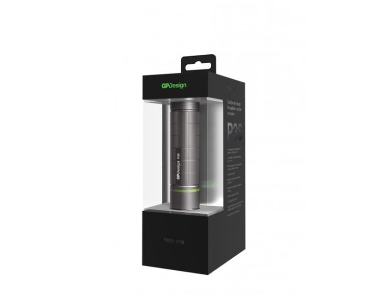 GP Batteries P36, Ficklampa, Svart, IPX4, LED, 25 LM, 300 LM