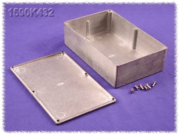 Hammond Electronics 1590K432 Universalkabinetti 188 x 120 x 56 Zink Natur 1 kpl Hammond Electronics 1590K432 Universalkabinet 188 x 120 x 56 Zink Nat