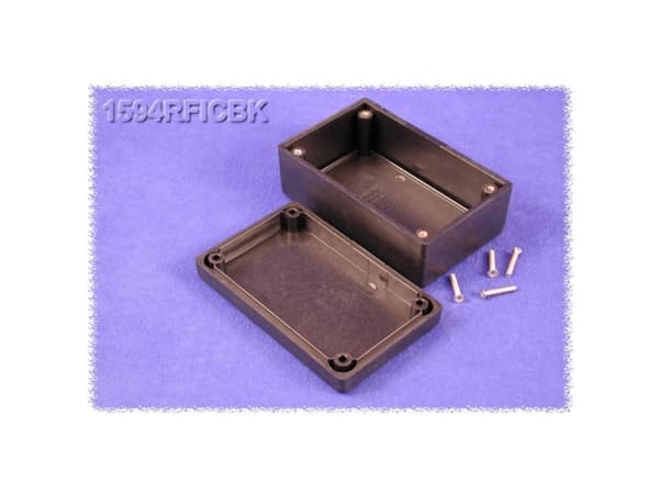 Hammond Electronics 1594RFICBK Universalkabinet 105 x 66 x 45 ABS Sort 1 stk