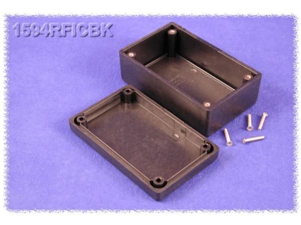 Hammond Electronics 1594RFICBK Universalkabinet 105 x 66 x 45 ABS Sort 1 stk