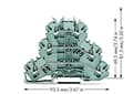Miniatyrbild 2 av 5: Wago 2002-3201, 5,2 mm, 93,3 mm, 69,5 mm, 500 V