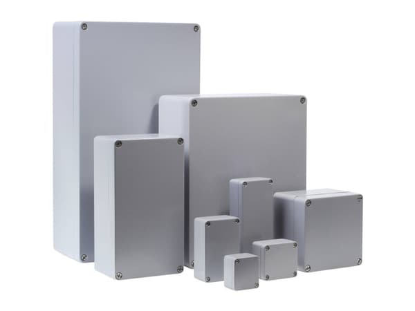 Bernstein CA-290 1290000000 Universalkabinetti 260 x 160 x 90 Alumiini Sølvgrå (RAL 7001) 1 stk