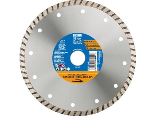 PFERD 68017222, 2,22 cm, 2,4 mm, 8600 RPM, 1 kpl