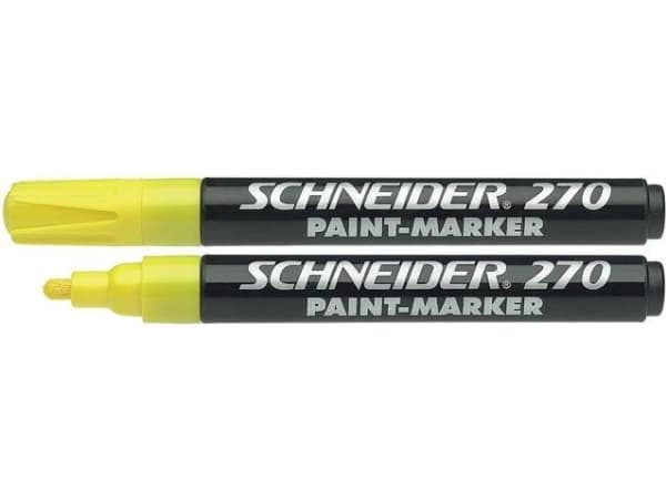 Schneider Schreibgeräte Maxx 270, Gul, Blå, 1 färger, Rundad spets, Rund, 1 mm