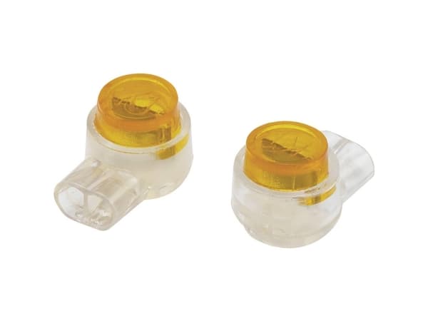 TRU COMPONENTS Enkeltladerstik fleksibel: 0.13-0.38 mm² stift: 0.13-0.38 mm² Poltal: 2 100 stk Gul