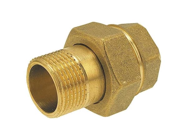 Ferro Straight fitting 1/2" messing SGU2
