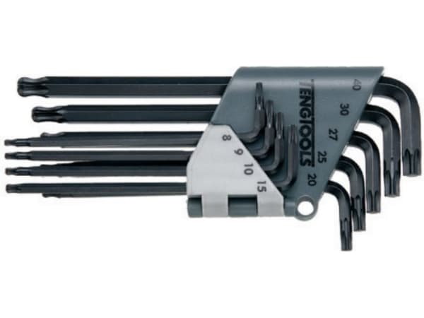 Teng Tools L-typ torxnycklar T8 - T40 9st (161610100)