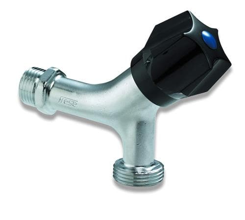 Frese aftapventil med kontraventil - 1/2" nippel samt 3/4" nippel for tilslutning af vaske/opvaskemaskine