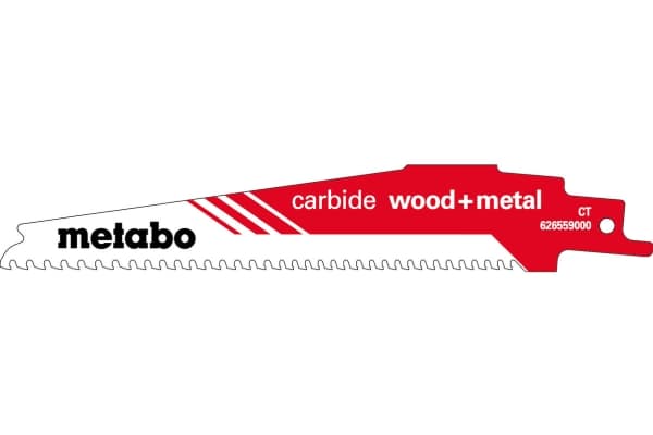 Metabo 626559000, Sticksågsblad, Karbid, Röd, Vit, 6-8, 4 mm, 1,25 mm