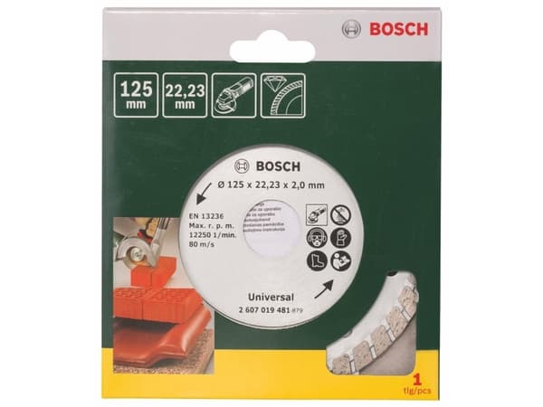 Bosch 2 607 019 481, 12,5 cm, 2 mm, 1 styck