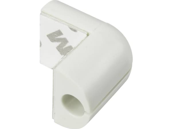 TRU COMPONENTS Kaapeliklipsit 1226941 Kulma-asennukseen Valkoinen 1 kpl