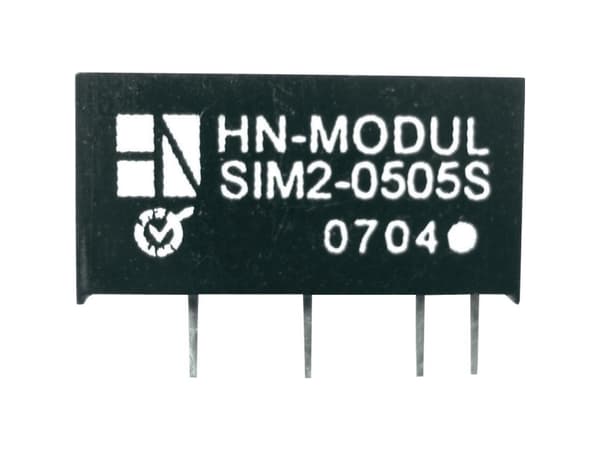 HN Power SIM2-0905S-SIL7 DC/DC-omvandlare, PCB 9 V/DC 5 V/DC 400 mA 2 W Antal utgångar: 1 x
