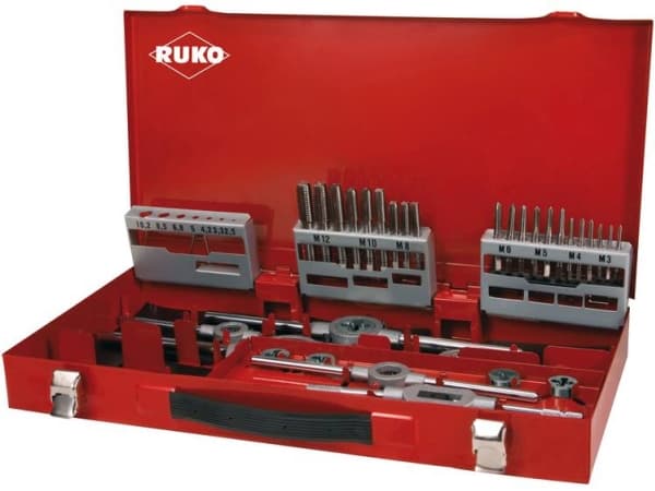 RUKO 245020 Maskine-gevindbor-sæt 37 dele 1 Set
