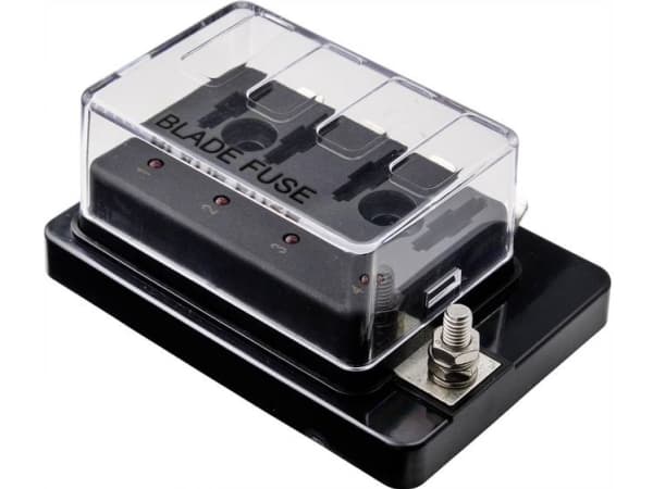 TRU COMPONENTS TC-9070396 TC-9070396 Auton sulakkeenpidin, jossa tilanilmaisin Sopii litteälle vakiosulakkeelle 30 A 32 V/DC 1 kpl
