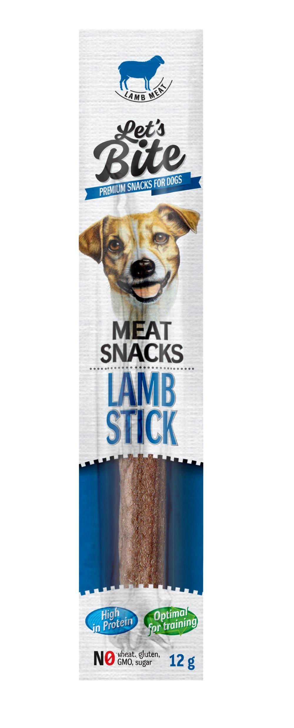 Brit Lets Bite Meat Sticks Lamb 12g