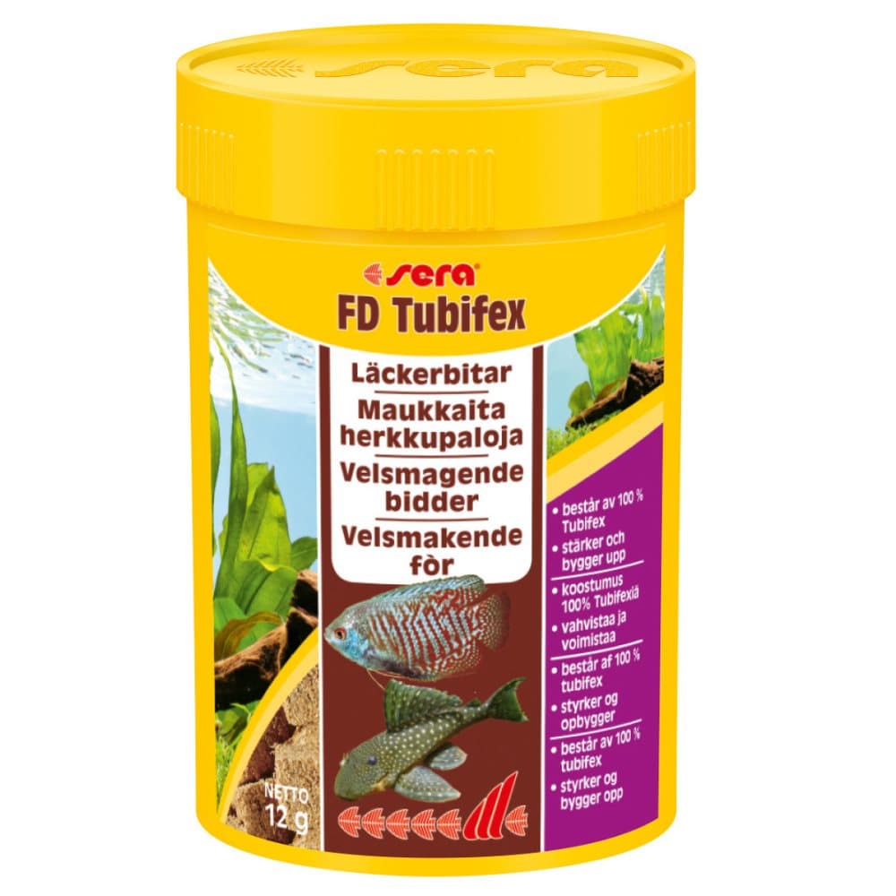 Sera Tubifex frystorkat 100ml