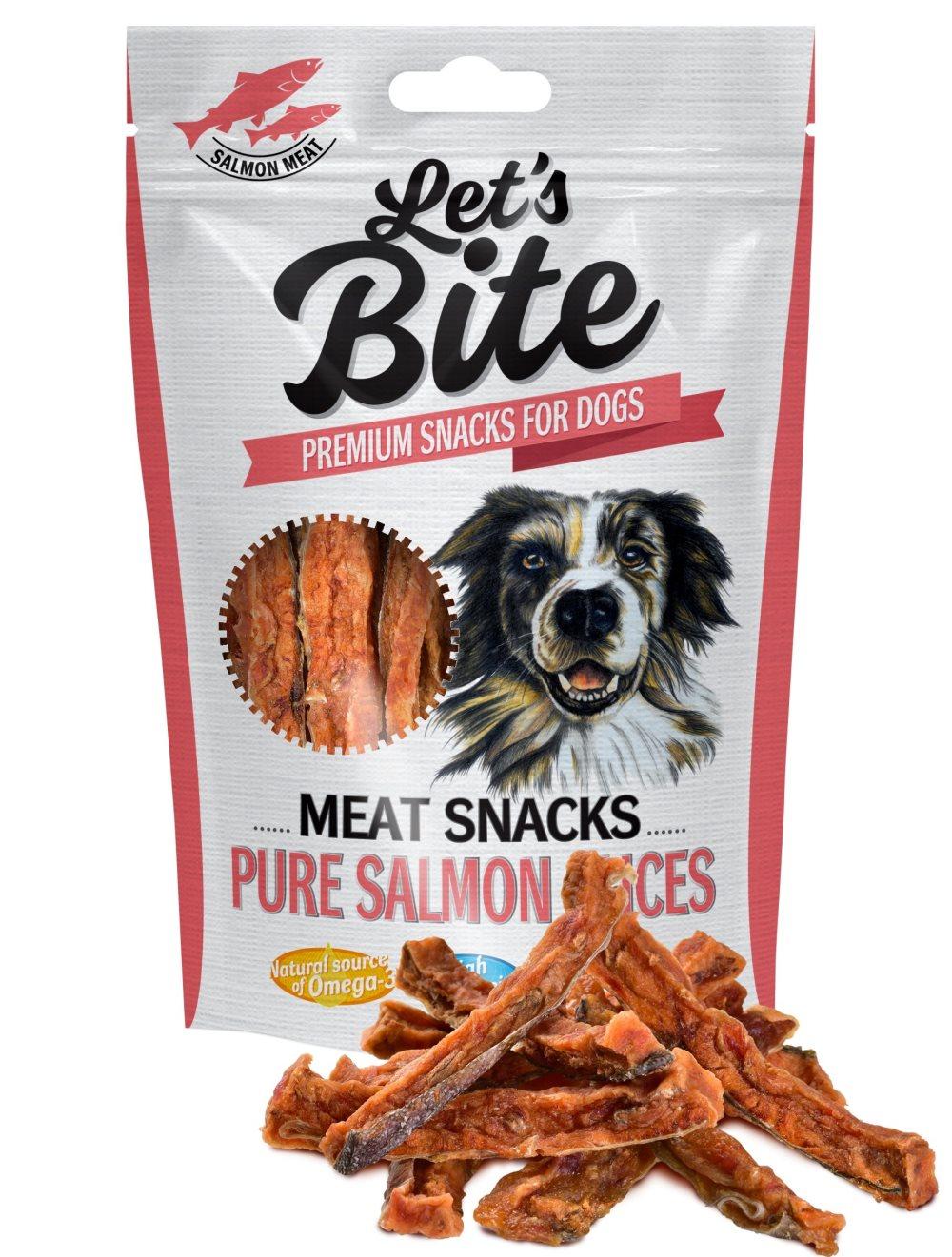 Brit Lets Bite Meat SnackSalmon Slices 80g