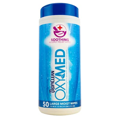 Tropiclean Oxymed Allergyrelief Wipes 50p