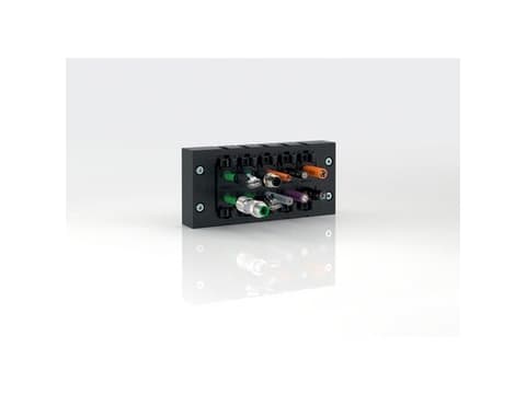Lapp SKINTOP CUBE MODULE 20x20 BLIND, Inngangsparti og endestykke, Sort, Polypropylen (PP), Snap-on, 40 x 40, CE