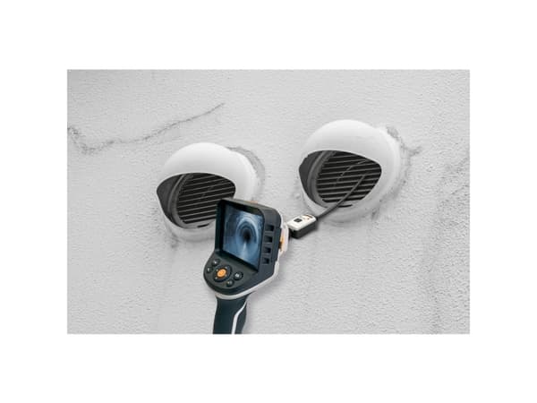 Laserliner DuoView, 640 x 480 piksler, 57°, 9 mm, Flexible-Obedient-sonde, Sort, Hvit, 100 cm