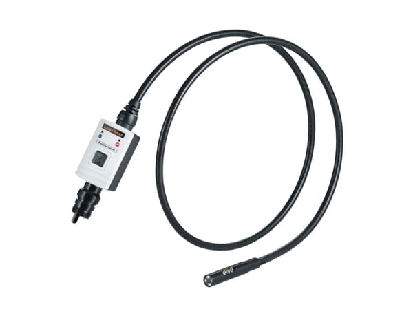 Laserliner DuoView, 640 x 480 piksler, 57°, 9 mm, Flexible-Obedient-sonde, Sort, Hvit, 100 cm