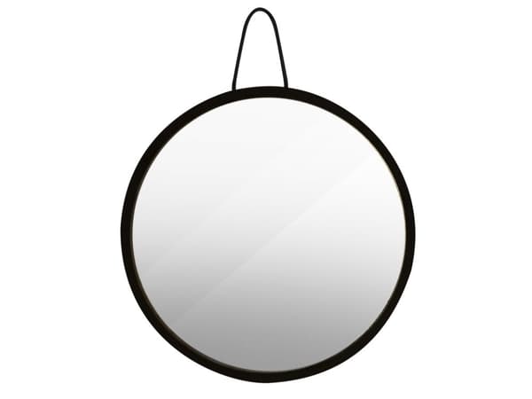 Home&gt;it® spegel med träram Ø20,5 cm ek svart