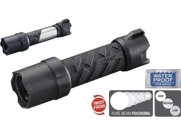 COAST light PS400 POLYSTEEL vedenpitävä 440 LUMEN 440 LUMEN