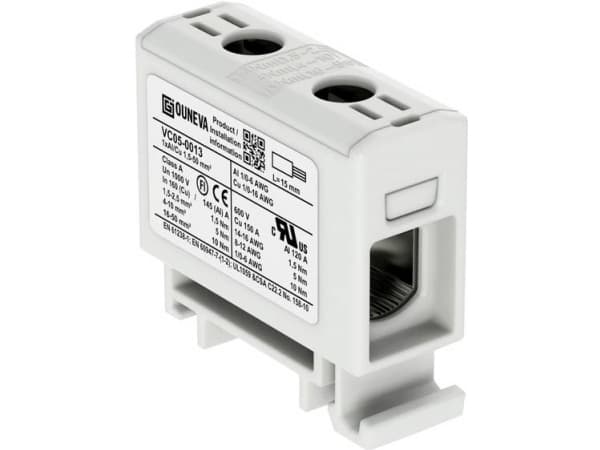 OTL-isoleret universal klemme alumiini/kobber 1,5-50 mm2 grå