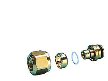 omløbersæt pex 3/4-16mm - 16mm til gulvvarme fordelerrør for alupex