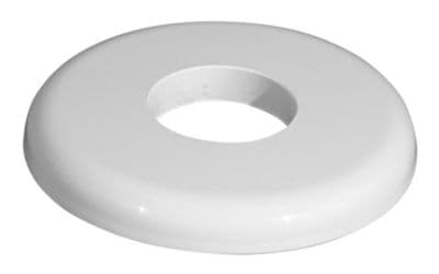 Purus rosett 32/10mm i plast - för rör/vägg vit