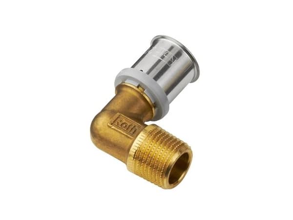 Vinkel Roth 90o 16 mm X 1/2 nippel