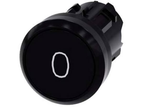 Siemens 3SU1000-0AB10-0AD0 Tryckknapp (Ø x H) 29,5 mm x 29,5 mm IP66, IP67, IP69/IP69K 1 st