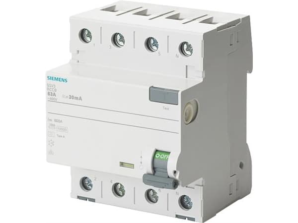 Siemens 5SV36468 FI turvakytkin 63 A 0,3 A 400 V 0,3 A 400 V