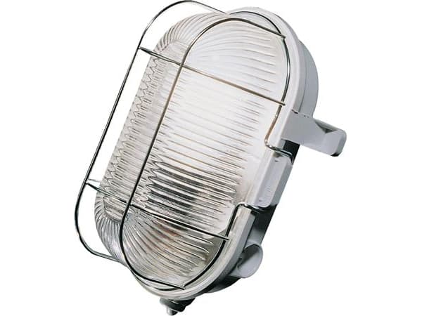 Katto- ja seinävalaisin E27-pistorasialla - max. 100W, kirkas sävy, harmaa - STANDARDI