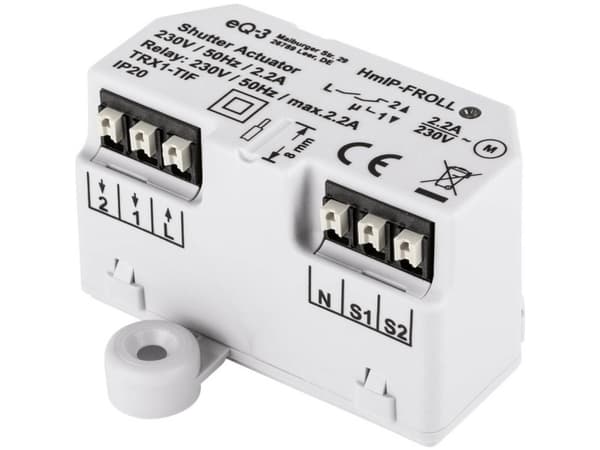HomeMatic HmIP-FROLL, Lähetin, Valkoinen, 180 m, 868,6 MHz, IP20, CE