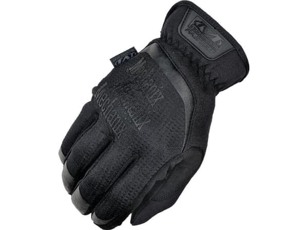 Mechanix Wear Gloves Mechanix FastFit® svart, størrelse XL. Rynket mansjett, 0,6 mm kunstskinn, TrekDry®, berøringsskjermteknologi