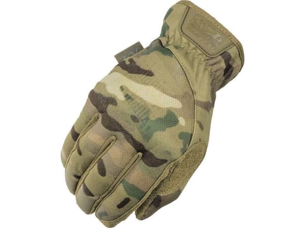 Mechanix Wear Gloves Mechanix FastFit® Multicam®, størrelse M. Rynket mansjett, 0,6 mm kunstskinn, TrekDry®, berøringsskjermteknologi