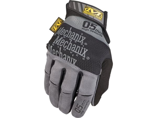 Mechanix Wear Gloves Mechanix Specialty Hi-Dexterity 0,5 XXL størrelse. 0,5 mm tykk håndflate. Borrelås, syntetisk lær, TrekDry®, Lycra