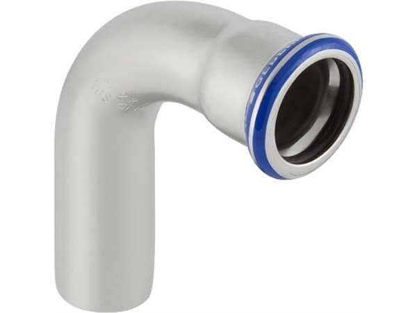GEBERIT Taivutus 90 astetta ruostumatonta 108 mm holkki / nippeli mapress