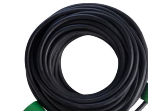 E-line Kabeluppsättning DK 2x1,5 - H07RN-F, DK-kontakt/förlängningskabel, neopren, 230V/16A,10m