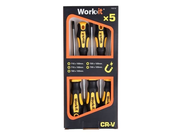 Work it by millarco® TORX skruetrækkersæt 5 dele