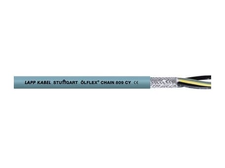 LAPP 1026767-100 Peräketjujohto ÖLFLEX® CHAIN 809 CY 2 x 1 mm² Harmaa 100 m