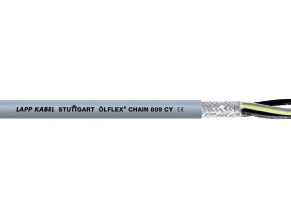LAPP 1026767-100 Peräketjujohto ÖLFLEX® CHAIN 809 CY 2 x 1 mm² Harmaa 100 m