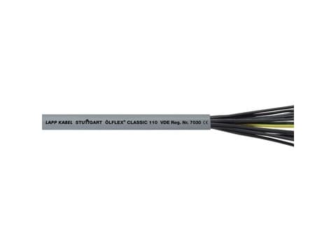 Lapp ÖLFLEX Classic 110, Lavspenningskabel, Grå, Polyvinylklorid (PVC), Polyvinylklorid (PVC), Kobber (Cu), 1 mm²