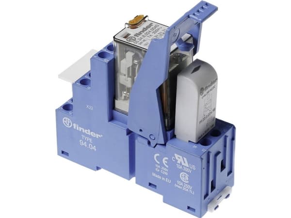 Finder 58.34.8.120.0060 Relekomponentti Nimellisjännite: 120 V/AC Katkaisuvirta (max.): 7 A 4 x vaihtokytkin Lokero 10 kpl