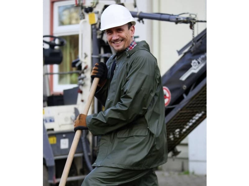 raincoat PUPlus L+D Upixx 4053-XL Oliven