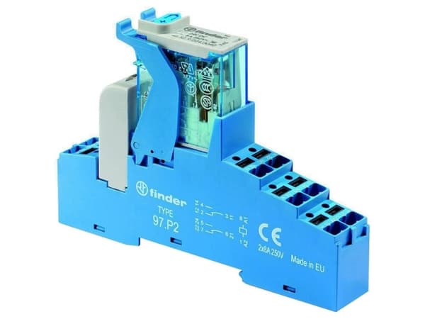 Finder 4C.P2.9.024.0050 LED-gate-komponent Nominell spänning: 24 V/DC Brytström (max.): 8 A 2 x omkopplare Brickan 10 st