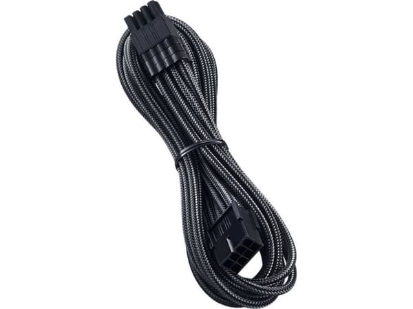 CableMod PRO ModMesh - Förlängningskabel för ström - 8-stifts PCIe-ström (hane) till 8-stifts PCIe-ström (hona) - 45 cm - formpressad - kol