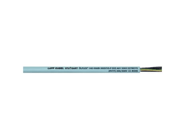 LAPP H05VV-F Styreledning 7 G 0.75 mm² Grå 11011-100 100 m